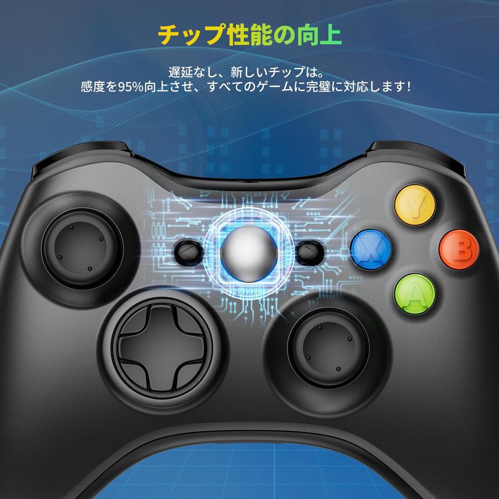 Беспроводной игровой контроллер для Xbox 360 USB низкий двойной эргономичный прочный совместимый с Windows включает 4 вспомогательные консоли, подключение, задержка,