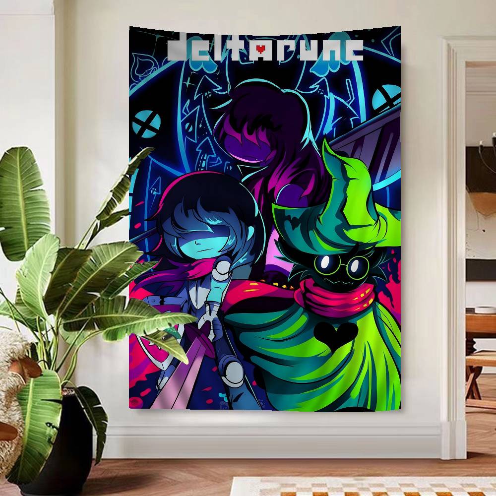 Deltarune Игра Красочный Гобелен Настенный Бохо Гобелены для Стен Мандала Настенные Полотна