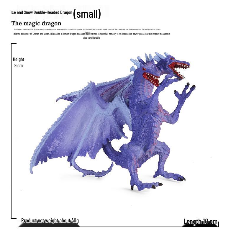 Dinosaur & Dragon Plastic Toy Set: Mythical Animal Figures for Kids