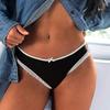 Хлопковые стринги для женщин Т-образные хлопковые танга трусики для девочек