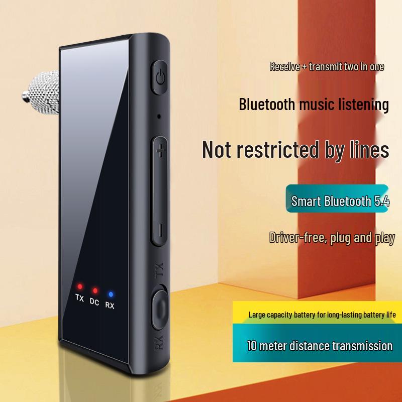3,5 мм Bluetooth 5.4 Двухаудиоприемник и передатчик с AUX и слотом для карты