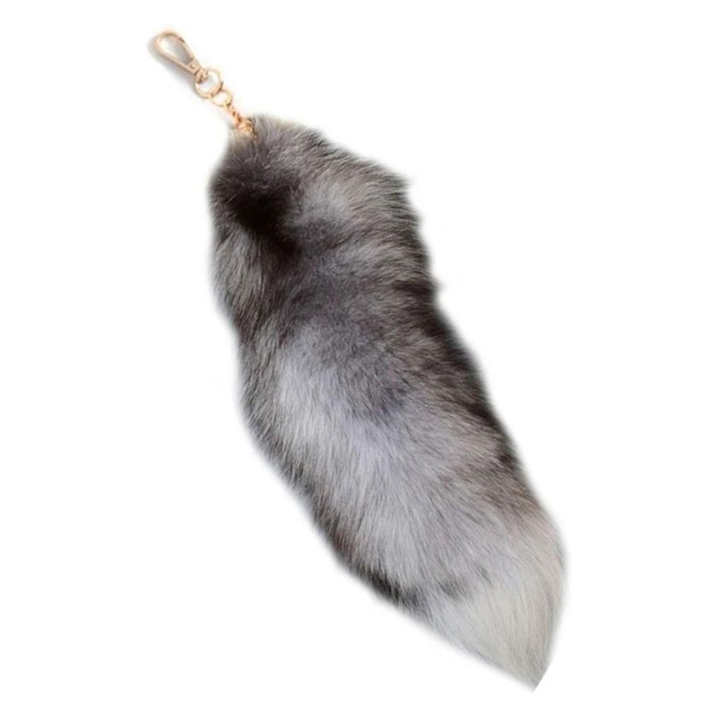 Bags Charm Animal Tail Keychain Pompoms Fur Pendant Keyring Plush Tail Keychain Women Girl