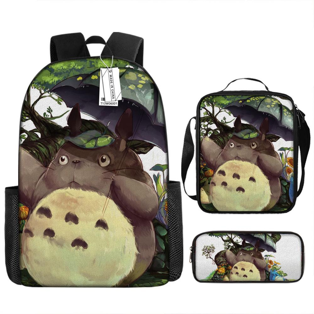 Моя соседская шиншилла, окружающий анимационный рюкзак, европейский и американский ретро школьный рюкзак