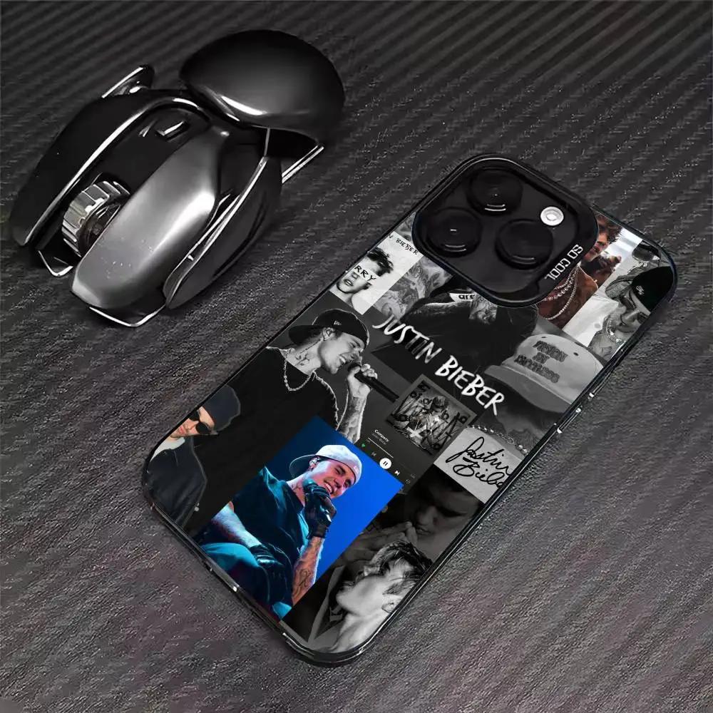 Крутой чехол J-Justin B-Bieber для iPhone 17 16 15 14 13 12 11 Pro Max XS Max 7 8 Plus, противоударный, силиконовый, матовый