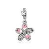 Colorful 925 Silver Butterfly Loves Flowers Beads & Beetle & ladybug Dangle Charm Fits Bracelet Exquisite Pendant Gifts
