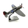 Fighter Jet Model Airplane 1/72 Scale P-47 American P47 Thunderbolt Fighter Alloy Simulation Plane Ornament with Base Home Bedro