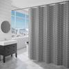 Plaid Shower Curtain Grey White Waterproof Europe Bath Curtains Sets Bathroom Bathtub Large Wide 12 Hook Cortina De La Ducha