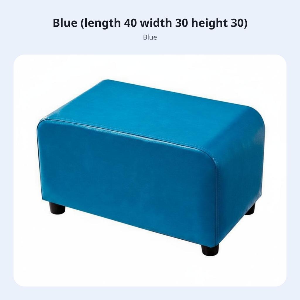 Rectangular Padded Stool adaptable Upholstered Footrest adaptable Use Sturdy Construction for Students, Living Room, Library