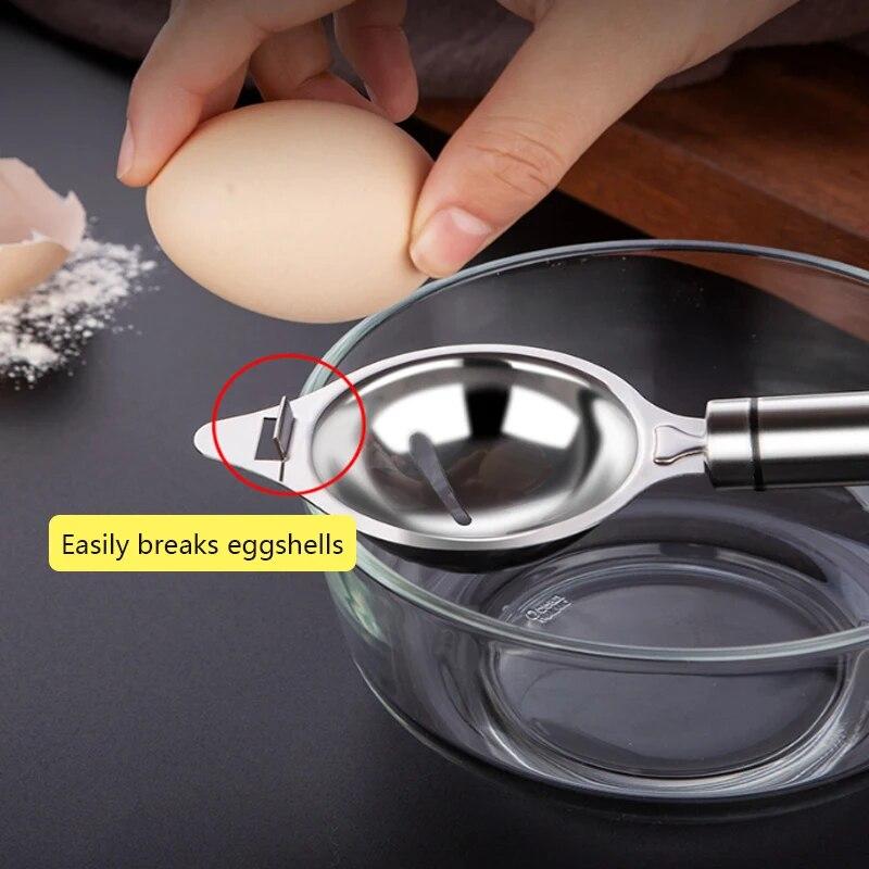 Сепаратор яичного белка из нержавеющей стали, ситечко для яичного желтка, кухонные аксессуары, кухонные инструменты для выпечки яиц, кухонные инструменты