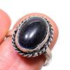 Черный Оникс Ручной работы 925 Стерлинговое Серебро Ювелирное Кольцо Размер 7 R6z95