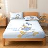 1 простыня с рисунком милой утки из мультфильма с цифровым принтом, покрывало для кровати с принтом в спальню, постельное белье(Нет наволочки)