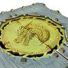 Коробка для хранения с рисунком дракона, деревянная шкатулка для украшений, винтажная шкатулка для хранения предметов искусства ручной работы, подарок для коллекционеров, любителей драконов