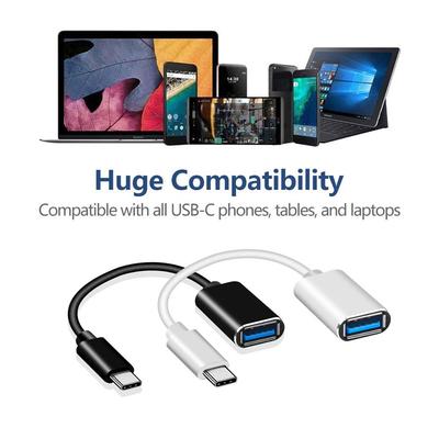 Адаптер USB C - USB Type C OTG Кабель для передачи данных Type C Male - USB 2.0 Female Кабель-адаптер-конвертер