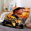Custom Name Lando Norris Theme Printed Blanket - Perfect for Couch, Bed, Travel & Outdoor Use | Machine Washable, Cozy & Durable.
