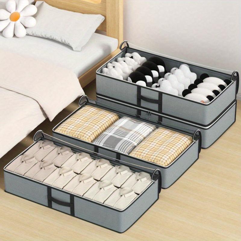 1 шт. Сумка для хранения под кроватью, Плоская сумка для хранения, Коробка для хранения в ящике, Сумка для отделки гардероба, Сумка для переезда, Сумка для хранения одежды и одеял с прозрачным верхом