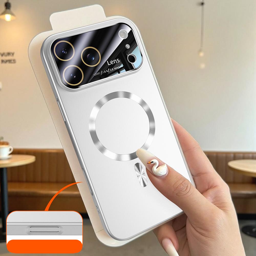 Ультратонкий AG чехол для Magsafe для iPhone 17 16 15 14 Pro Max Магнитный Матовый Гладкий Беспроводная зарядка Стекло камеры Funda