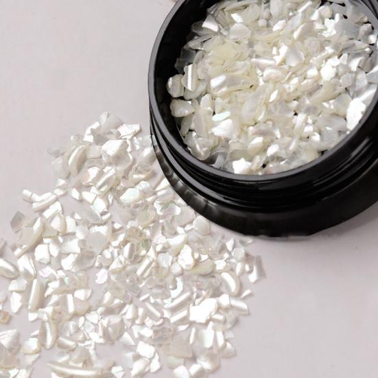 Yousheng 1Box Маникюрное украшение Натуральный Удобный Компактный Нейл-Арт Ракушка Щебень для Фотографии