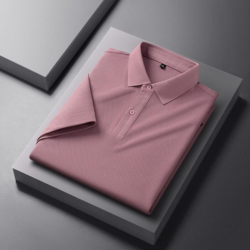 Unisex Solid Short Sleeve Polo Shirt Summer Casual