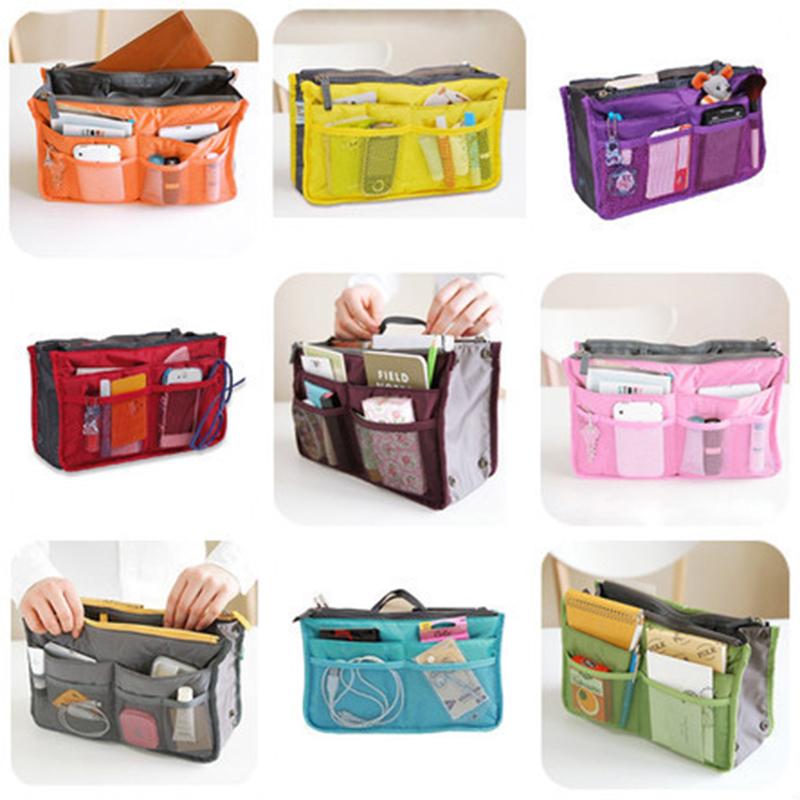 Женские дорожные органайзеры для макияжа, нейлоновая вставка, сумка, большие космические сумки для хранения косметики