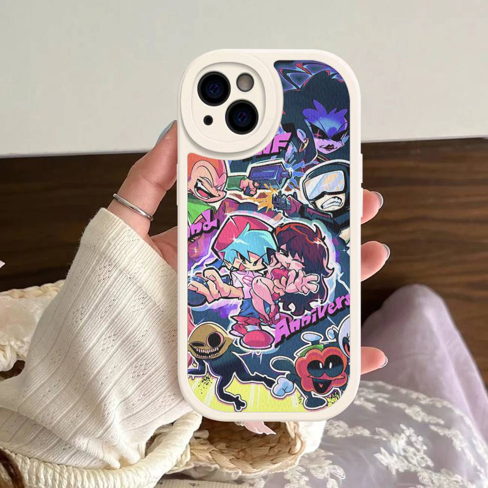 Чехол для телефона с игрой Friday Night Funkin Для IPhone 16 15 14 13 12 11 Pro Max Plus Мягкая кожаная крышка