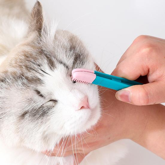 Handheld Cat Mucus Brush Professional Safe Pet Eye Comb Tear Stain