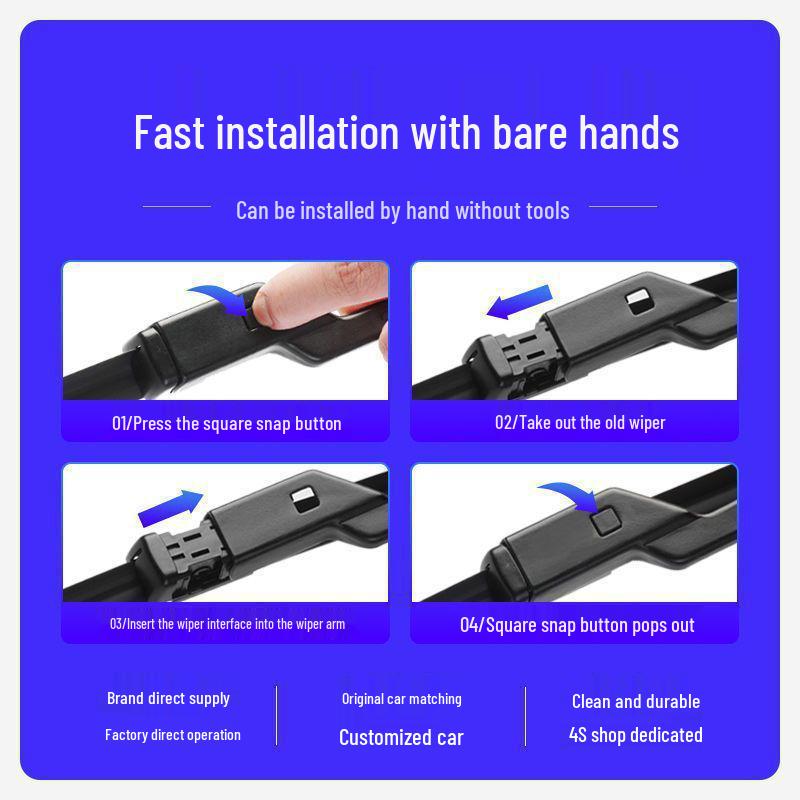 Great Wall Haval H2 Frameless Silent Front and Rear Wiper Blades