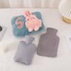 Water-Filled Hot Water Bottle, Toy Cloth Cover with Insertable Hand Pockets, Portable Water-Filling Set of Three Large-Sized Hot Compresses for