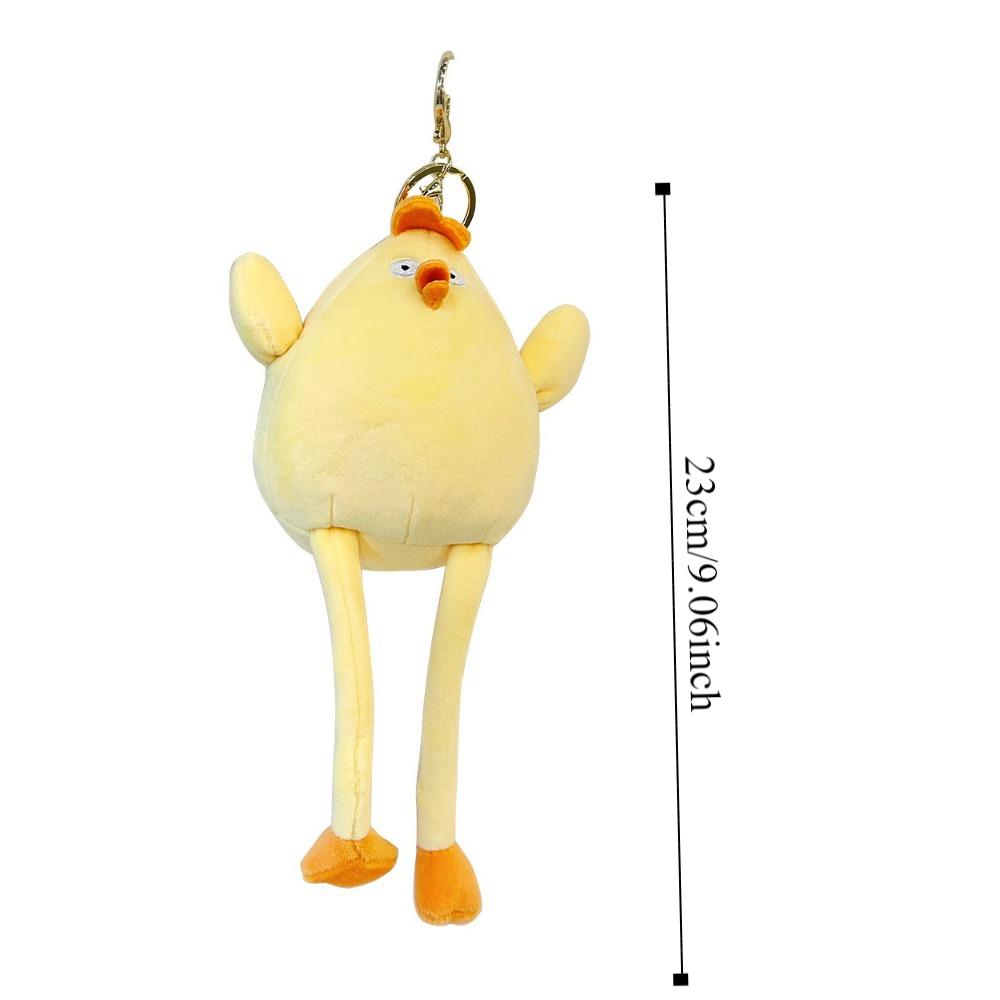 Fluffy Chicken Plush Keychain Girl Heart Chick Stuffed Toys Keychains  Backpack Decor