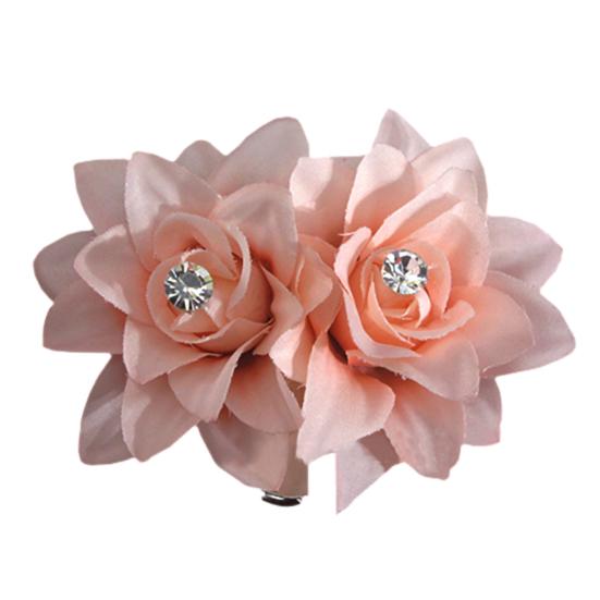 Заколка для волос в форме цветка, темпераментная, тканевая, красивая заколка-краб для свадьбы