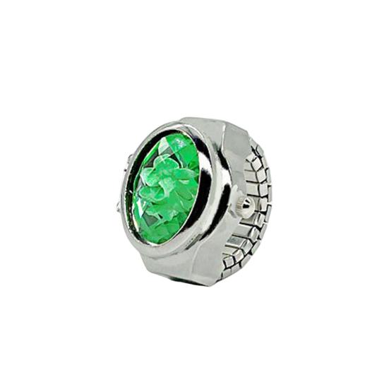 Красочные часы со стразами и откидной крышкой, эластичный ремешок из нержавеющей стали, овальный циферблат, женские часы, кольцо на палец, подарок на день рождения, модные аксессуары