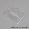 100Pcs Jewelry Ziplock Zip Zipped Lock Reclosable Plastic Poly Clear Bags