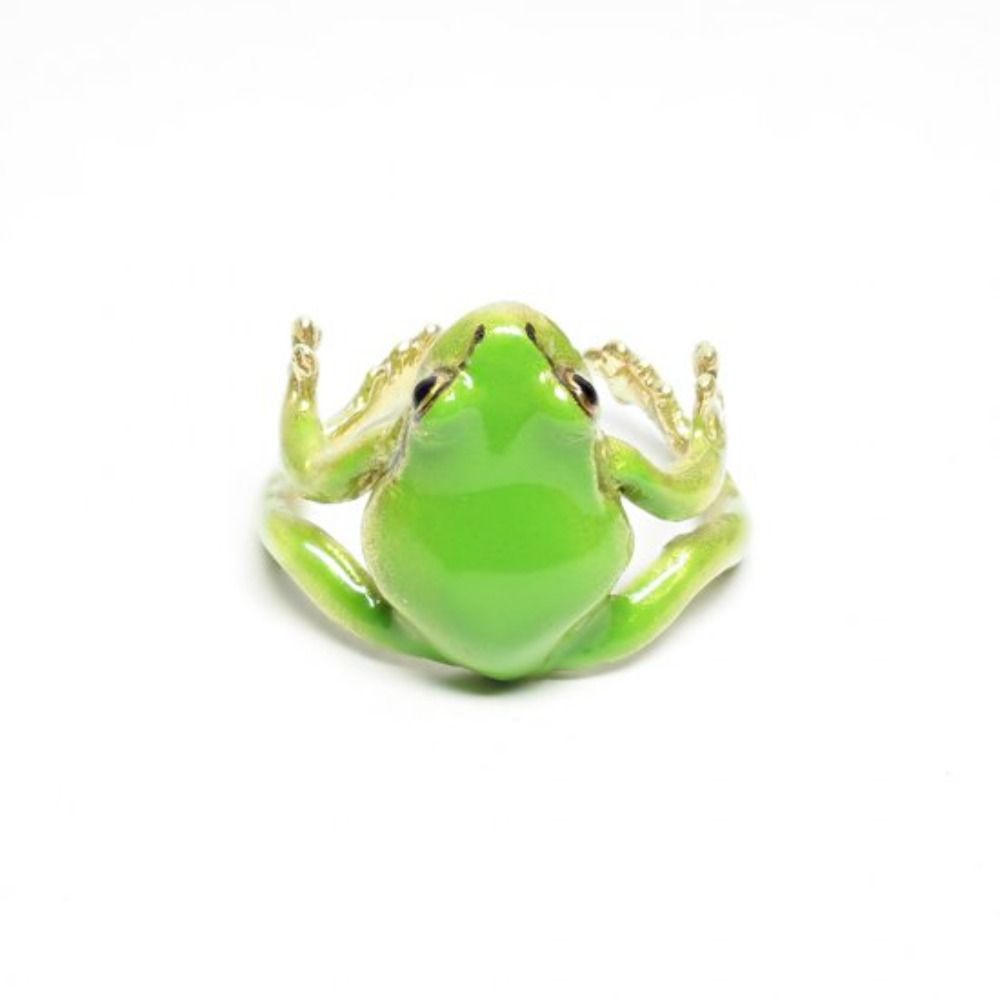 Alloy Frog Open Rings Opening Adjustable Ring Gift Tree Frog Ring For Women
