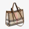 Retro plaid splicing tote bag large capacity commuter women's bag lock single shoulder versatile temperament armpit big bag