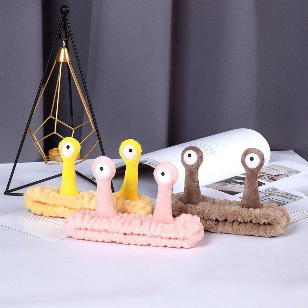 Эластичная повязка на голову в виде улитки с рисунком кораллового флиса, аксессуары для волос, милая повязка для волос в стиле спа для женщин и девочек