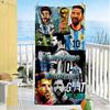 Messi Customizable Name Beach Towel Super Soft & Absorbent Portable for SwimmingBeachCamping Travel Beach AccessoriesGym