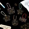 Cute Gold Foil Hand Drawn Black Cat Flat Stickers Kawaii Kitten Decor For Scrapbooking Journal Craft Supplies