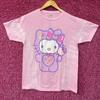 Sanrio Hello Kitty Мягкая Пижама Графический Дизайн Розовая Футболка