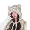 Женская уличная теплая шапка, Детская милая шапка-пуловер