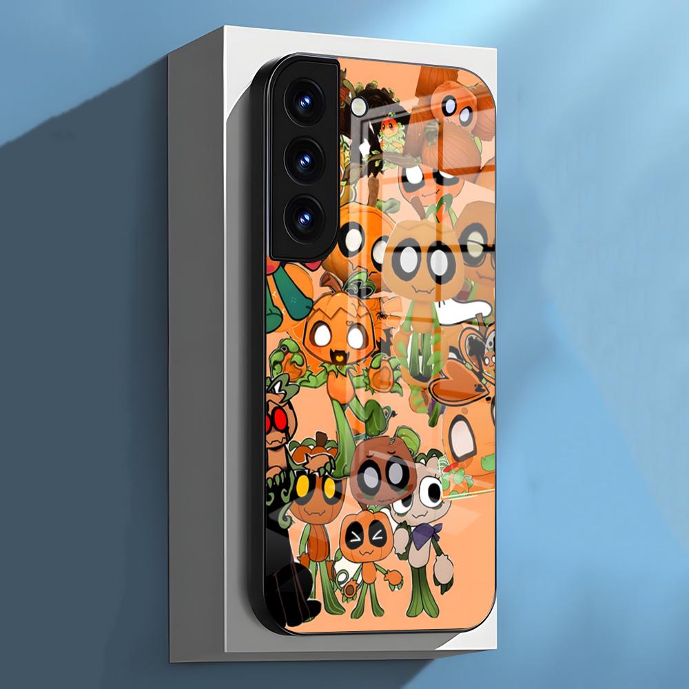 Чехол для телефона Gourdy D-Dandys W-World для Samsung S26 S25 S24 FE S23 S22 S21 Plus S20 Ultra Note20Ultra Черная стеклянная крышка