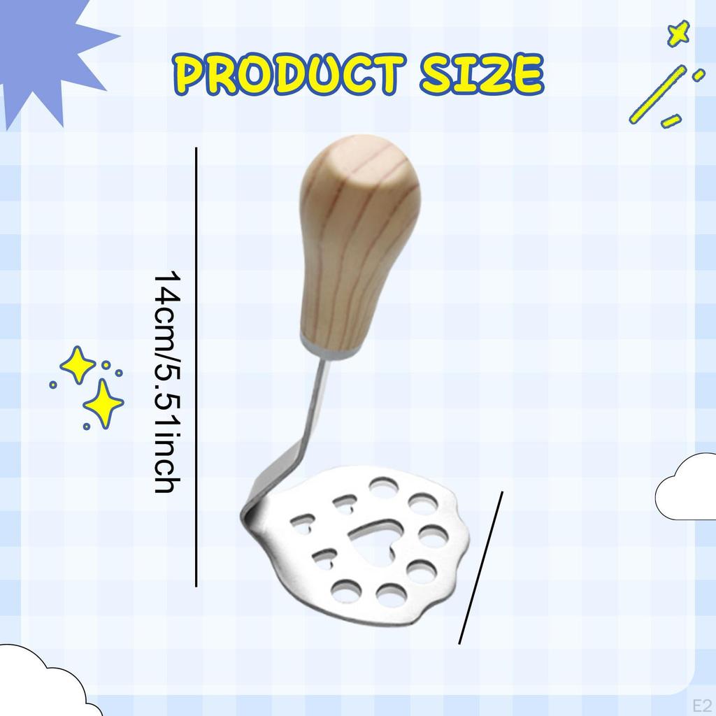 Картофелемялка Инструмент для пюрирования с ручкой из ПП Профессиональная Маленькая кухонная утварь Пюре для фасоли