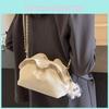 Винтажная ретро сумка через плечо 2024 Новая женская сумка Весенняя повседневная сумка кроссбоди на цепочке Модная простая сумка-ведро