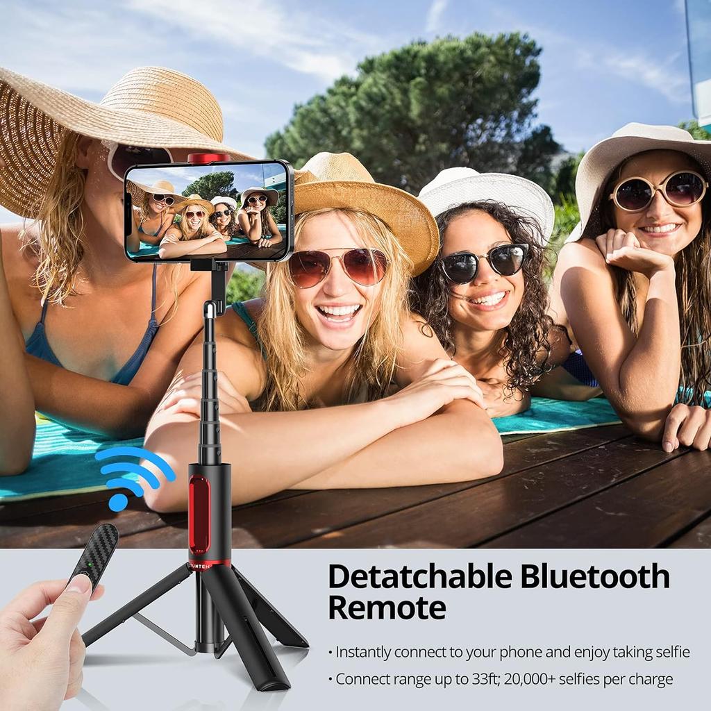 Bluetooth Selfie Stick Tripod Extendable 3 In 1 Aluminum Selfie Stick with Wireless Remote Stand Holder for Iphone Smartphone Mobile Phone Accessories