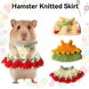 Decorative Cute Hamster Knitted Skirt Warm Handmade Animals Dress Soft Small Pets Sweater Outing Wear
