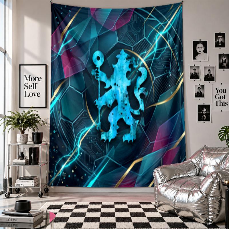 Chelsea FC Wall Tapestry Home Decor Wall Hanging Cloth for Bedroom Living Room Background
