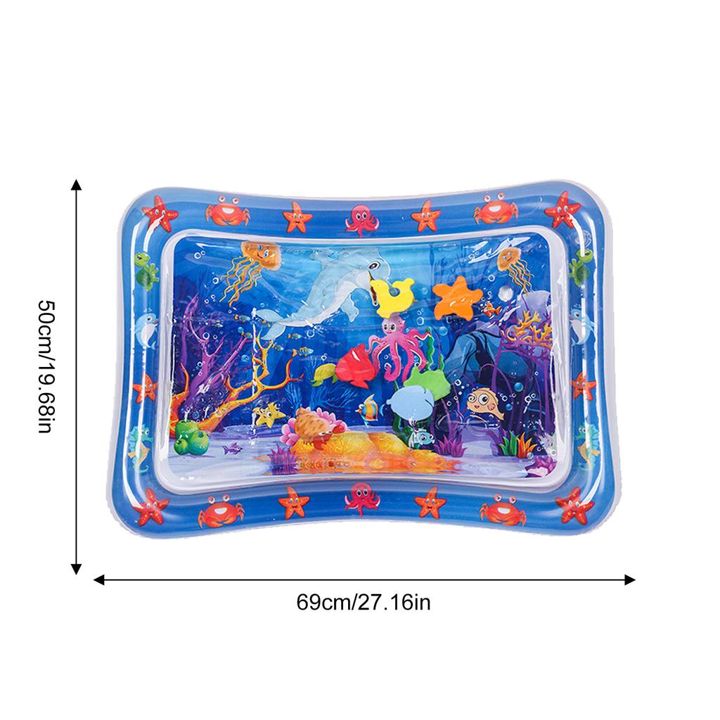 Сенсорный игровой коврик для воды, утолщенный надувной коврик для воды для кошек и собак, коврик с датчиком воды, сенсорный игровой коврик с рыбой, морским океаном