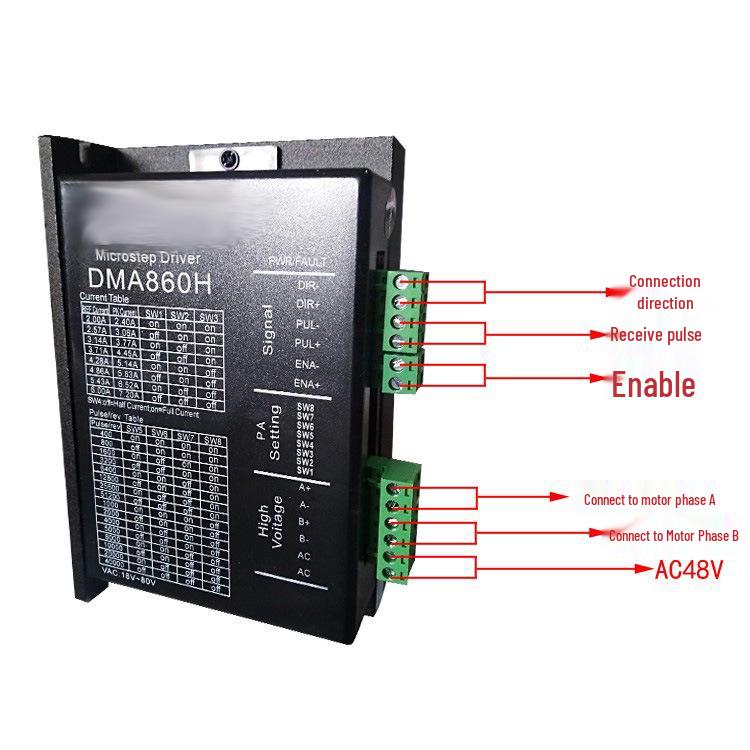 Engraver Machine DMA860H 57/86 Stepper Motor Driver with One-Year Warranty & Free Shipping