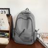 Male Solid Color Backpack Student Schoolbag Large Capacity Female Backpack