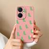 For Vivo X90 Y17S  Y27 V29 Lite Y78+ Y36 Pro Back Covers Cute Dinosaur Cartoon Pattern Shockproof Bumper Liquid Silicone High Quality Coques For Vivo