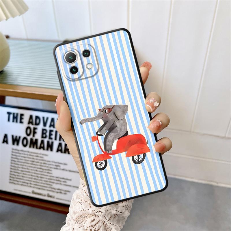 Чехол для телефона Funda для Xiaomi Mi 12T Pro 11T 12 14 15 Pro 11 13 Lite 10T 12X Креативные мультяшные животные
