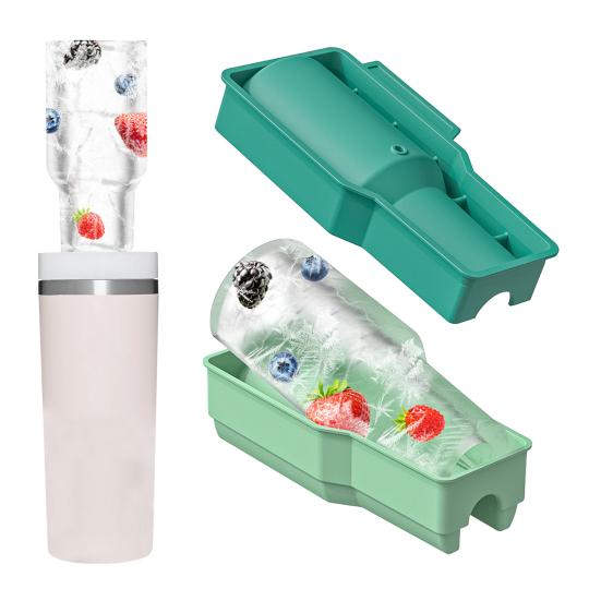 Силиконовый лоток для кубиков льда для стакана 20-40 унций, полый цилиндрический дизайн, лед